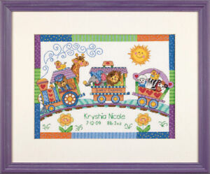 Dimensions Counted Cross Stitch Kit: Birth Record: Baby Express