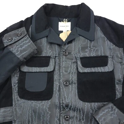 $795 Nicholas Daley Silk & Corduroy Sly Jacket Dark Navy Blue Mens Size Medium - Image 1 of 4