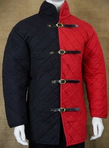 Viking Thick Padded Cotton Gambeson Armor For Larp & Reenactment Gambeson Armor - Picture 1 of 6