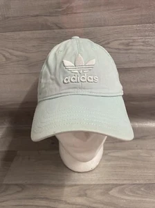 Adidas Originals Washed Relaxed Strapback Hat Semi Mint Rush Green White Cap - Picture 1 of 10