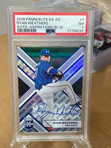 Ryan Weathers - 2018 - Panini Elite - Aspirations - AUTO -  #7 - PSA 7  - 9/15 - Picture 1 of 2
