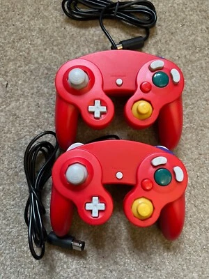 Nintendo Gamecube Controller - Mario Red - x2 - Image 1 of 3