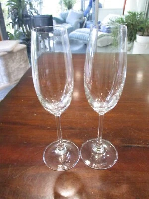 di Vino by Rosenthal crystal glass champagne flutes 9 '' Sparkling Wine Minty - Image 1 of 4