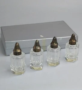 Antique/Vintage Glass Salt and Pepper Shaker sets w/box Colony Japan - Picture 1 of 7