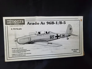 Vintage Encore ARADO AR 96B-1 / B-5 1:72 WWII German Airplane Model Kit - NOS - Picture 1 of 2