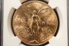 New ListingNobleSpirit NoReserve) Gold 1947 Mexico 50 Peso Ngc Ms65