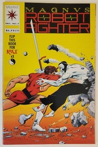 Magnus Robot Fighter #7/Rai #3 Flipbook (1991, Valiant) VF/NM w/Cards, Coupon