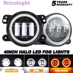 Pair Bumper LED Fog Lights Fit For Jeep Patriot 2007 2008 2009 2010-2016 2017 - Picture 1 of 16