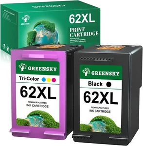 62XL Ink Cartridges High Yield for HP ENVY Officejet 5547 5646 5644 62-XL lot - Picture 1 of 10