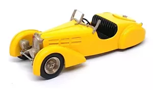 Metal 43 1/43 Scale 1208 - 1936 Bugatti Roadster By Jean Bugatti - Yellow - Picture 1 of 5