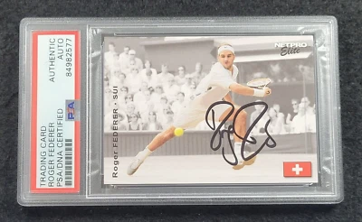 Rare 2003 ROGER FEDERER Signed Netpro ROOKIE Card-20 TIME MAJOR CHAMPION-PSA - Image 1 of 4