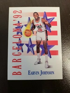 1991 1992 Skybox Earvin Magic Johnson DREAM TEAM BARCELONA USA card #533 - Picture 1 of 2