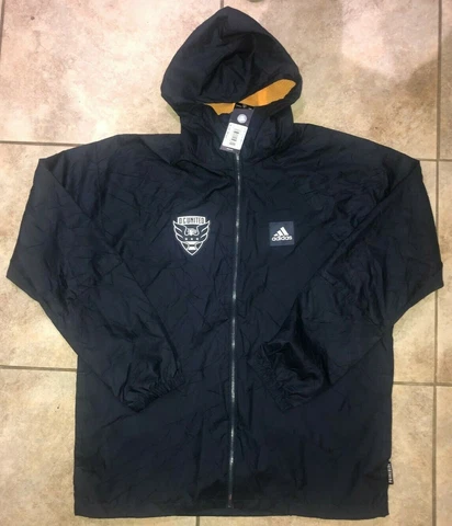 Mens Adidas MLS D.C. United PrimeBlue W.N.D. Jacket Blue GK1766 Sz L NWT $120 Cover
