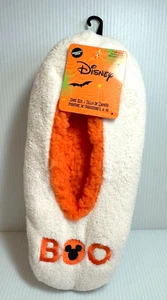 Disney Snuggle Toes BOO Halloween Slip On Cozy Sock Slippers Women's Size 4-10 - Picture 1 of 3