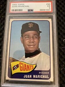 1965 Topps baseball card Juan Marichal #50 PSA EX 5 San Francisco Giants