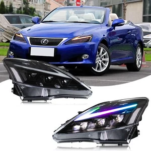 LED RGB Headlights For Lexus IS250 IS350 ISF 2006-2013 Animation Front Lamps - Picture 1 of 5