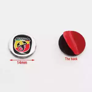 Logo Chiave 14mm per Fiat Abarth 500 595 695 Punto Panda - Imagen 1 de 4