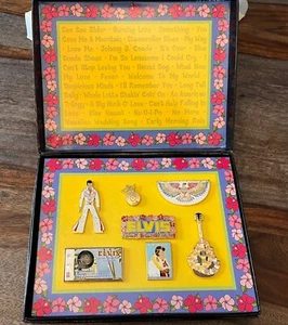 ELVIS PRESLEY PIN COLLECTION PINBACK ALOHA FROM HAWAII 7 COLLECTIBLE RARE PINS - Picture 1 of 5