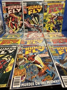 MARVEL COMIC GROUP  LOT of 12; THE HUMAN FLY 1 5 6 7 8 9 12 13 14 15 17 19 - Picture 1 of 13