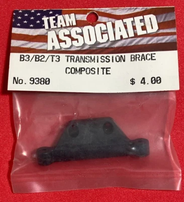 NEW IN PACKAGE TEAM ASSOCIATED 9380 B3/B2/T3 COMPOSITE TRANSMISSION BRACE RC10 - Image 1 of 4