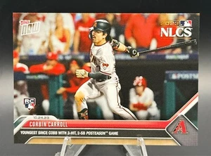 2023 Topps Now - Corbin Carroll NLCS 3 Hit RC - Arizona Diamondbacks #1040 - Picture 1 of 2