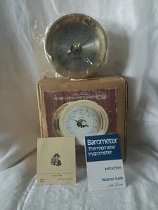 Seth Thomas Charleston Solid Brass Ships Barometer NIB #1055 - Picture 1 of 9