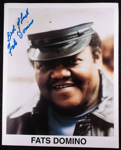 Fats Domino 8x10 Autographed Photo American Pianist Singer Songwriter Cover