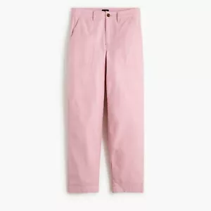 Donna nuova con etichetta taglia 8 8x27 1/2 J. Pantalone da campeggio Crew rosa puro cotone NUOVO - Foto 1 di 10