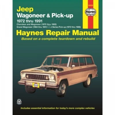 Jeep Wagoneer Cherokee J-Series Pick-Up 1972-1991 USA workshop manual Haynes - Bild 1 von 4