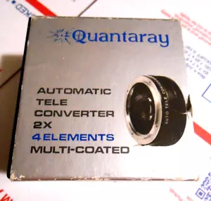 Quantaray 2X AF Lens for Nikon N / F Teleconverter 4 ELEMENTS MULTI COATED - Picture 1 of 4
