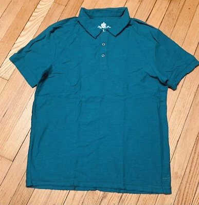 Nuevo sin etiquetas Polo HELIX de 3 botones de metal preencogido S/S para hombre talla L Foto 1 de 3