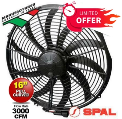 NEW Promo EF3634 Spal 16" Puller Fan 3000cfm VA18-AP70/LL/F-59A ON SALE SAVE $$$ - image 1 of 3