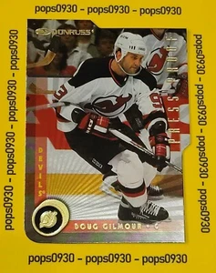 Doug Gilmour, Devils, 1997, Donruss, Press Proof, gold die cut, #10, Ltd. to 500 - Bild 1 von 2