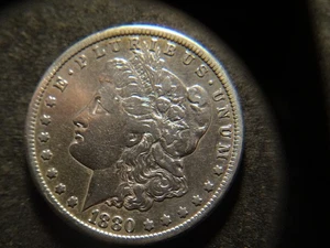 1880-CC Sehr schön XF Morgan Head Dollar schöne Münze AZX - Bild 1 von 2