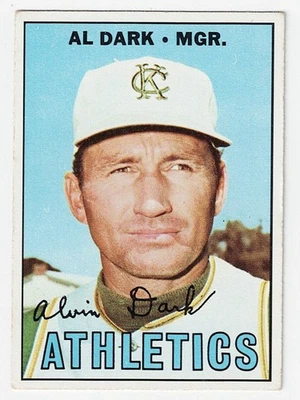 1967 Topps - #389 Al Dark - Kansas City Athletics Manager - ¡3 veces como! - ROY! Foto 1 de 2