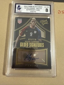 2016- PANINI BLACK GOLD GYASI ZARDES-055/174 AUTOGRAPH CARD -MGC-8 - Foto 1 di 4