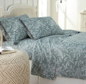 , Inc. Winter Brush Collection, 4-Piece Queen Bed Sheets Set, 14" Deep Pocket... - Picture 1 of 9