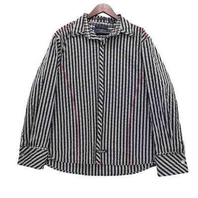 Camisa a Rayas Scott Weiland Collection by English Laundry Negra Blanca 3XL Foto 1 de 4