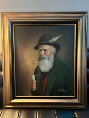 Impresión vintage de pintura al óleo sobre lienzo de David Pelbam 28X33 excelente ENVÍO RÁPIDO Foto 1 de 4