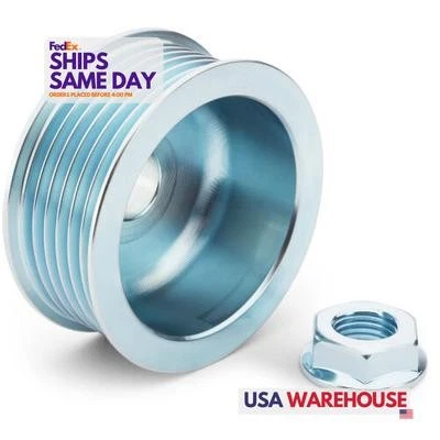 Proform 66452, One Alternator Pulley 7-Groove Zinc Steel Performance Racing Part - Image 1 of 4