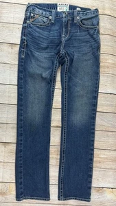 Herren Ariat Slim Fit Gerades Bein M7 Denim Blau Jeans Größe 32x36 - Bild 1 von 8