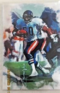 Mike Singletary #5 Art Card Limited 40/50 Edward Vela Signed (Chicago Bears) - Picture 1 of 2