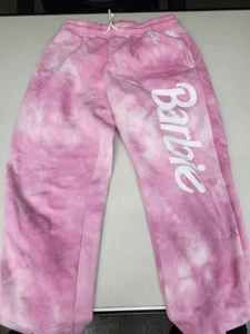 Pink Barbie Jogger Sweats Size Large - Picture 1 of 7