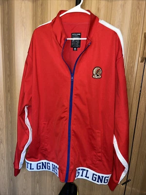 Uniforme Hustle Gang Trap artículos deportivos chaqueta jefe indio envejecido talla 4X Foto 1 de 4