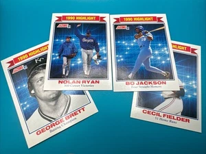 1991 Score 1990 Highlight Lot with Ryan / Bo / Brett / Cecil - Bild 1 von 9