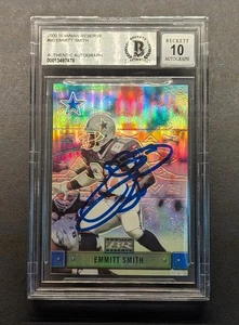 EMMITT SMITH Auto 2000 Bowman Reserve Refractor BGS Gem Mint 10 Auto SP - Bild 1 von 6