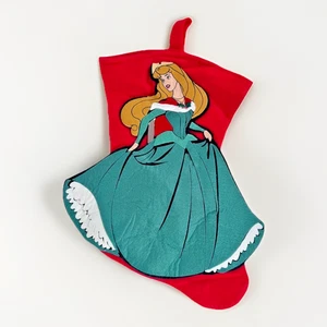 Disney Classics Princess Aurora Felt 17" Christmas Stocking Green Dress - Picture 1 of 4