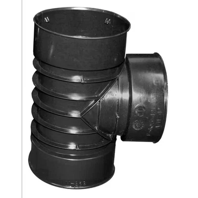 4 in Snap Tee Drain Pipe Connector Singlewall Corrugated HDPE Leak Resistant - Image 1 of 4