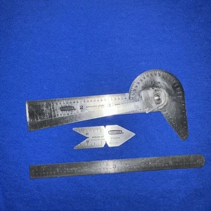 1937 Craftsman 4026 Protractor Ruler Drill Point Gauge Machinist Tool & Rulers! - Picture 1 of 13