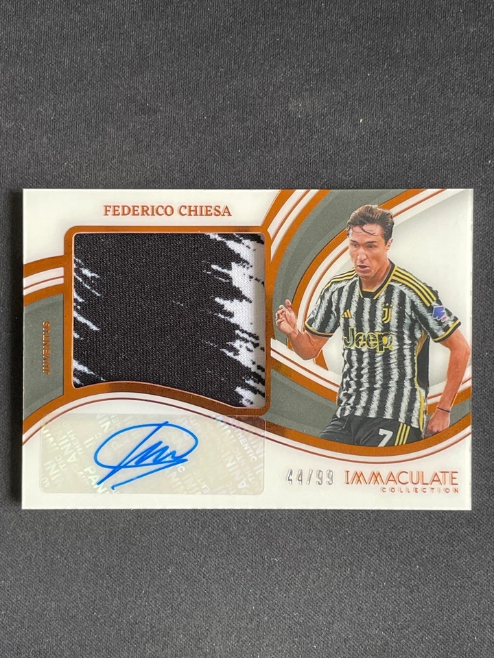 Federico Chiesa 2023-24 Panini Immaculate Collection Premium Swatch Auto 44/99 - Image 1 of 2